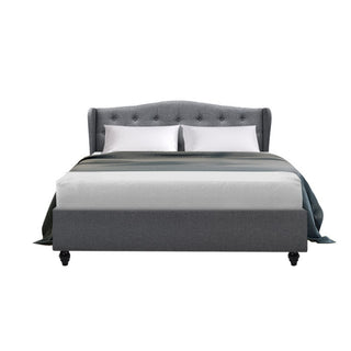 Artiss Bed Frame Double Size Grey PIER