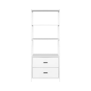 Artiss Bookshelf Display Shelf 2 Drawers 152CM White