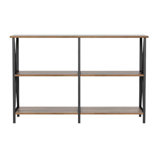 Artiss Console Table 120CM 3-tier Walnut Xiah