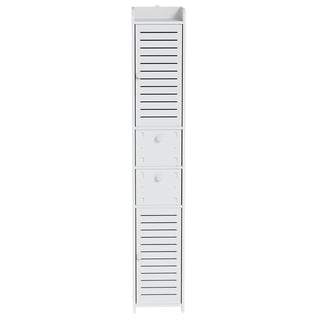 Artiss Bathroom Toilet Storage Cabinet Laundry Tallboy Cupboard Slim Corner