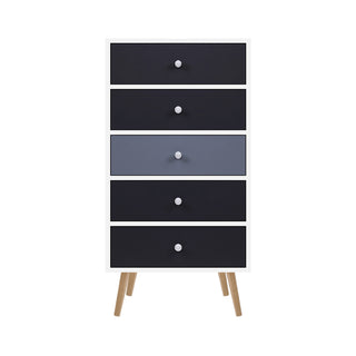 Artiss 5 Chest of Drawers - BONDS White