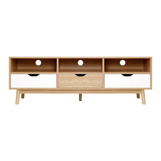 Artiss TV Cabinet Entertainment Unit Stand Wooden Storage 140cm Scandinavian