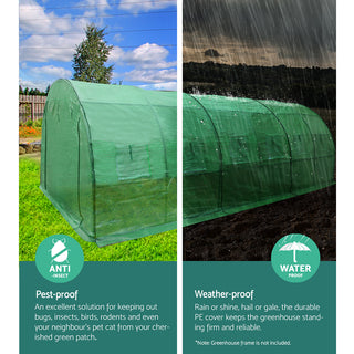Greenfingers Greenhouse 6x3x2M Walk in Green House Tunnel Plant Garden Shed Dome
