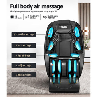 Livemor Massage Chair Electric Recliner SL-track Massager Hestia