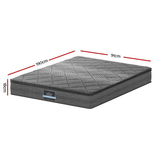 Giselle Bedding 18cm Mattress Pillow Top Single