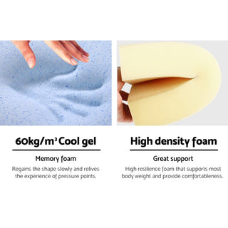 Giselle Bedding Wedge Pillow Blue Twin Pack