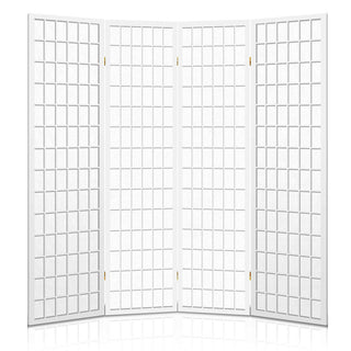 Artiss 4 Panel Room Divider Screen 174x179cm White
