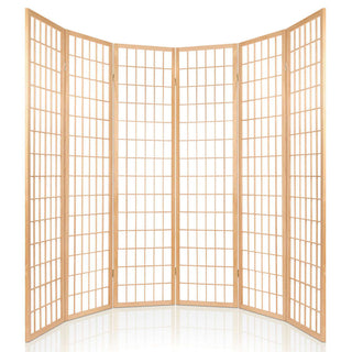Artiss 6 Panel Room Divider Screen 261x179cm Natural