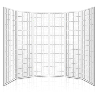 Artiss 6 Panel Room Divider Screen 261x179cm White