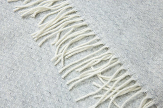 Chiswick Throw - Merino Wool/Cashmere - Light Grey