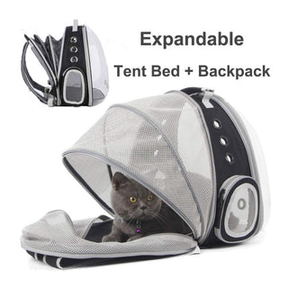 Floofi Expandable Space Capsule Backpack - Model 2 (Black)