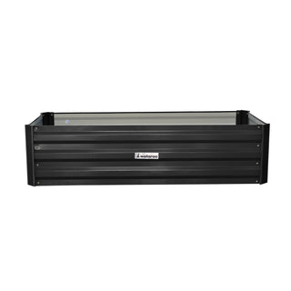 Wallaroo Garden Bed 120 x 60 x 30cm Galvanized Steel - Black