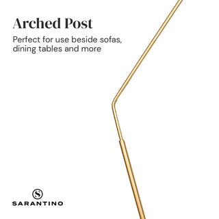 Sarantino Arc Floor Lamp with Empire Shade