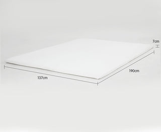 Laura Hill High Density Mattress Foam Topper 7cm - Double