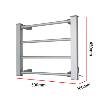 Pronti Heated Towel Rack Electric Bathroom Towel Rails Warmer Ev-60 -silver