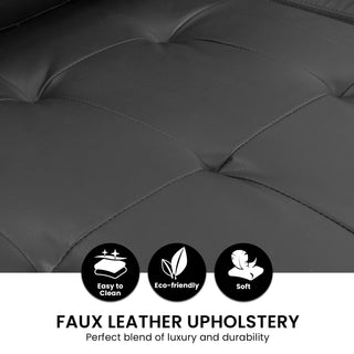 Sarantino Corner Sofa Linen Lounge Couch L-shaped Modular Furniture Home Chaise Grey