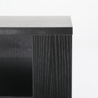 2X Bedside Table Side Storage Cabinet Nightstand Bedroom 2 Drawer 1 Shelf ZURI BLACK