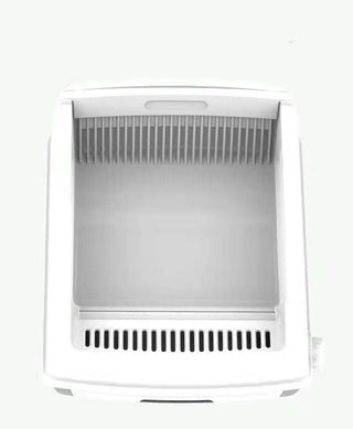 YES4PETS Large Cat Litter Tray Box Kitty Toilet with Rack Scoop Drawer-Style Cleaning Box White