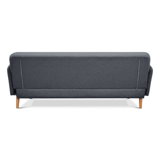 Brianna 3 + 2 Seater Sofa Fabric Uplholstered Lounge Couch - Dark Grey