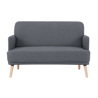 Brianna 3 + 2 Seater Sofa Fabric Uplholstered Lounge Couch - Dark Grey