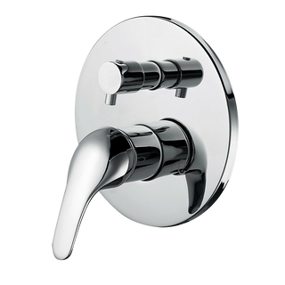 Chrome Bathroom Shower Wall Mixer Diverter w/ WaterMark