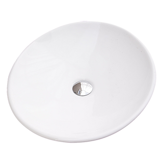 Bathroom Ceramic Oval Above Countertop Basin for Vanity