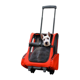 Dog Pet Safety Transport Carrier Backpack Trolley