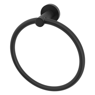 Classic Towel Bar Rail Ring Electroplated Matte Black Finish