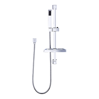 Hand Held Shower Rail Soap Dish Bathroom Set