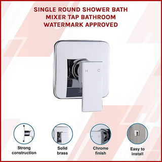 Shower Bath Mixer Tap Bathroom WATERMARK Approved - Chrome