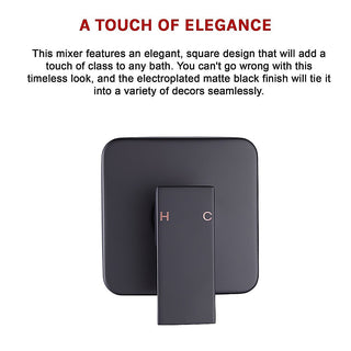 Shower Bath Mixer Tap Bathroom WATERMARK Approved - Electroplated Matte Black