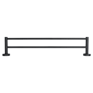 Single Classic Towel Bar Rail Bathroom Electroplated Matte Black Finish