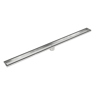 1200mm Tile Insert Bathroom Shower Stainless Steel Grate Drain w/Centre outlet Floor Waste
