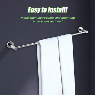 Classic Chrome Towel Bar Rail Bathroom