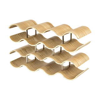 Wooden Wave Wine Rack/Creative Home Grape Wine Holder Shelf Cabinet/Bottle Rack