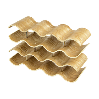 Wooden Wave Wine Rack/Creative Home Grape Wine Holder Shelf Cabinet/Bottle Rack