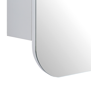 Rectangle Wall Hung Bathroom Mirror Shaving Cabinet Vanity Matte White