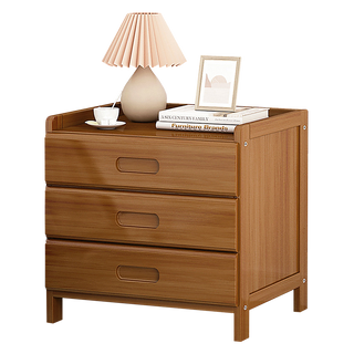 Bamboo Bedside Table Nightstand Storage Bedroom Sofa Side Stand