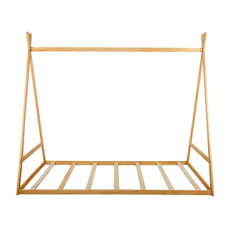 Kids Tent Montessori Toddler Floor Bed Wooden Bedframe