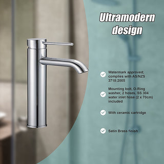 Tall Basin Mixer Tap Faucet -Kitchen Laundry Bathroom Sink