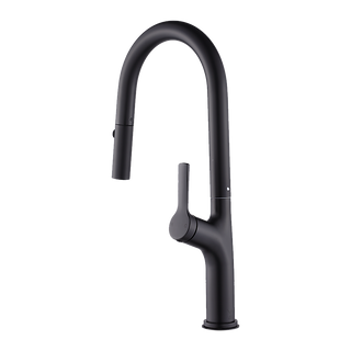 Kitchen Laundry Bathroom Basin Sink Pull Out Mixer Tap Faucet in Black
