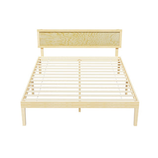 Artiss Bed Frame Double Size Wooden Base Mattress Platform Timber Pine YUMI